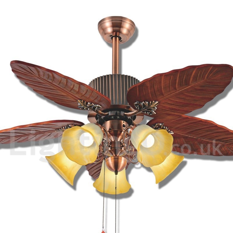 48" Country Retro Rustic Lodge Vintage stropní ventilátor