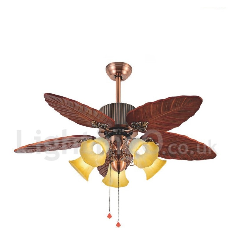 48" Country Retro Rustic Lodge Vintage stropní ventilátor