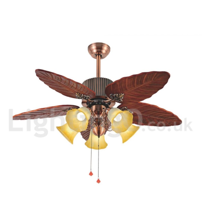 48" Country Retro Rustic Lodge Vintage stropní ventilátor