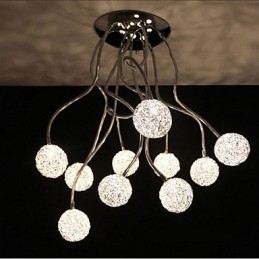 Simple Iron Ceiling Round Iron Kreativní lampa lampa Hliníková drátěná lampa
