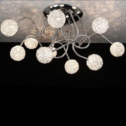 Simple Iron Ceiling Round Iron Kreativní lampa lampa Hliníková drátěná lampa