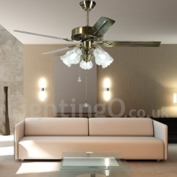 Vintage stropní ventilátor 52" evropského stylu