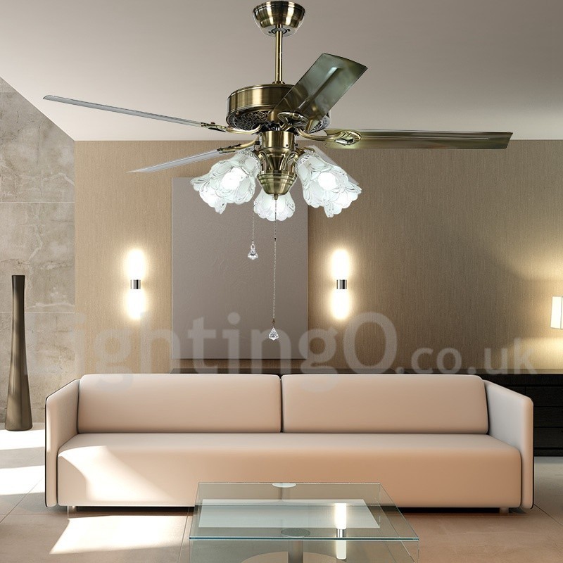 Vintage stropní ventilátor 52" evropského stylu