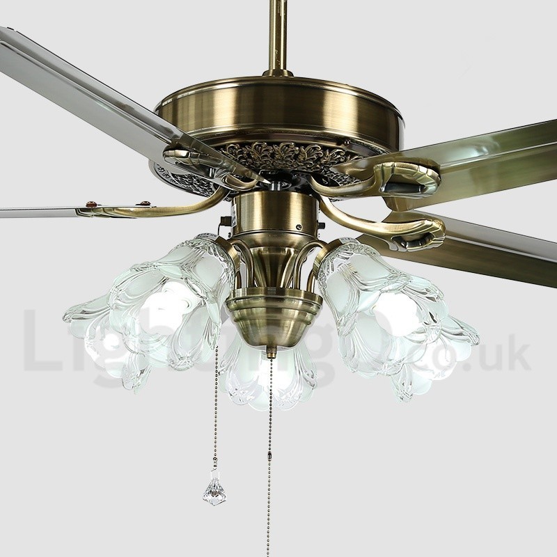 Vintage stropní ventilátor 52" evropského stylu