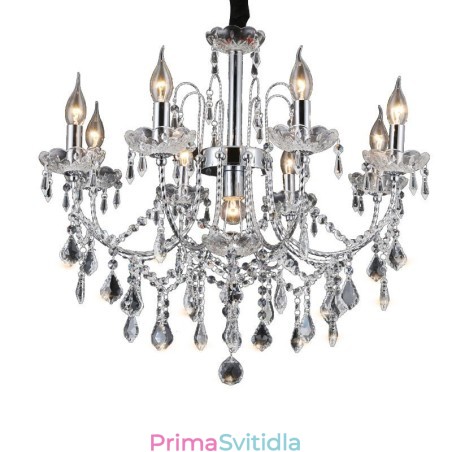 Elegantní křišťálový lustr s 9 světly Elegantní křišťálový lustr s 9 světly