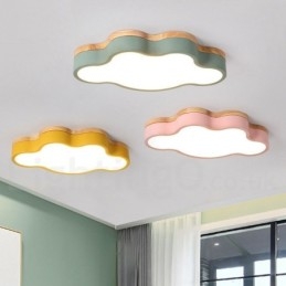 Macaron vícebarevné moderní moderní ocelové zapuštěné dřevěné světlé stropní svítidlo