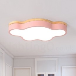 Macaron vícebarevné moderní moderní ocelové zapuštěné dřevěné světlé stropní svítidlo