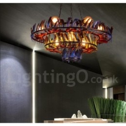 Retro Steel Lighting Store Závěsné lustrové světlo