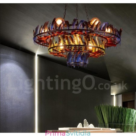 Retro Steel Lighting Store Závěsné lustrové světlo