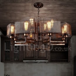 Industriální styl Ocelové osvětlení Obchod Závěsné lustrové světlo