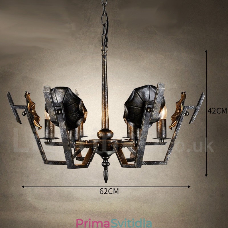 Industriální styl Ocelové osvětlení Obchod Závěsné lustrové světlo