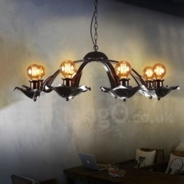 Industriální styl Ocelové osvětlení Obchod Závěsné lustrové světlo