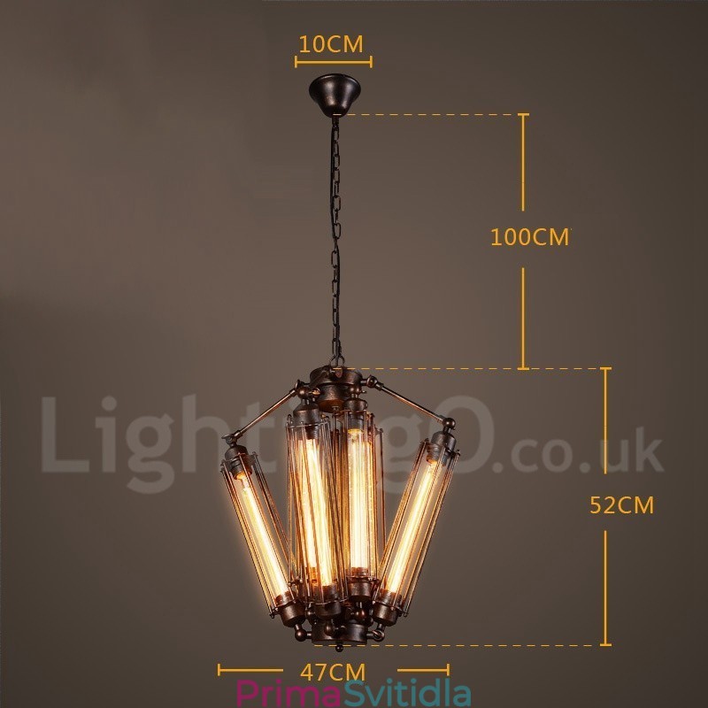 Industriální styl Ocelové osvětlení Obchod Závěsné lustrové světlo