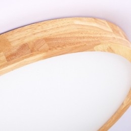 Ultra tenké kulatá dřevěná stropní lampa Akrylátová stropní lampa z masivního dřeva Nordic Lights