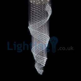 Moderní moderní lustr Závěsné svítidlo pro zapuštěnou montáž Crystal Rain Drop Light