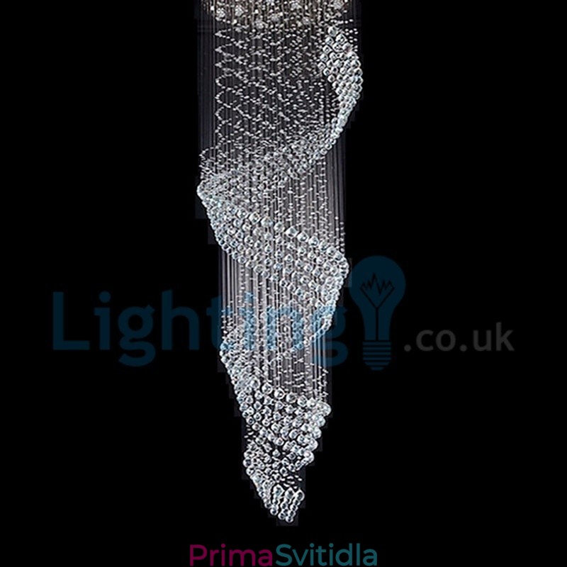 Moderní moderní lustr Závěsné svítidlo pro zapuštěnou montáž Crystal Rain Drop Light