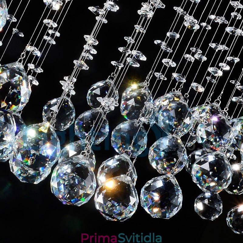 Moderní moderní lustr Závěsné svítidlo pro zapuštěnou montáž Crystal Rain Drop Light