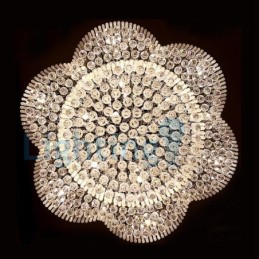 Moderní moderní lustr Závěsné svítidlo pro zapuštěnou montáž Crystal Rain Drop Light