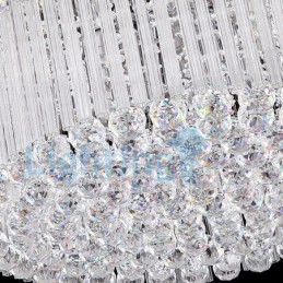 Moderní moderní lustr Závěsné svítidlo pro zapuštěnou montáž Crystal Rain Drop Light