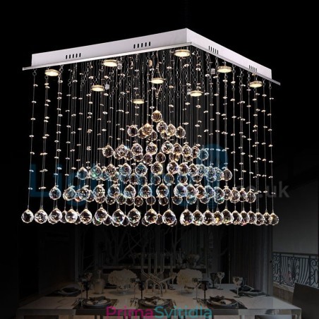 Moderní moderní lustr Závěsné svítidlo pro zapuštěnou montáž Crystal Rain Drop Light Moderní moderní lustr Závěsné svítidlo pro zapuštěnou montáž Crystal Rain Drop Light