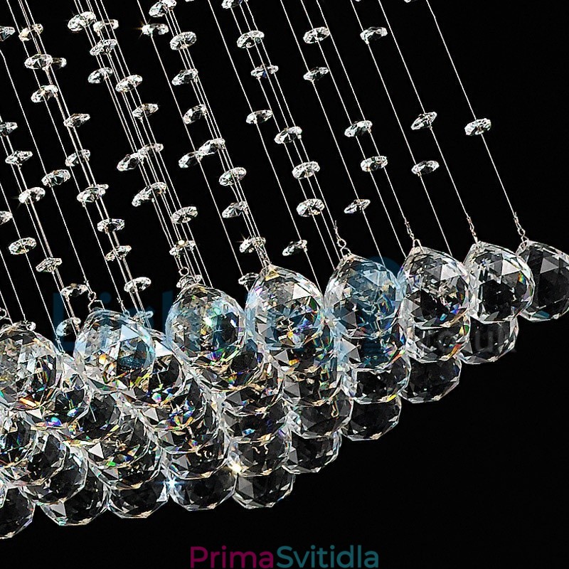 Moderní moderní lustr Závěsné svítidlo pro zapuštěnou montáž Crystal Rain Drop Light