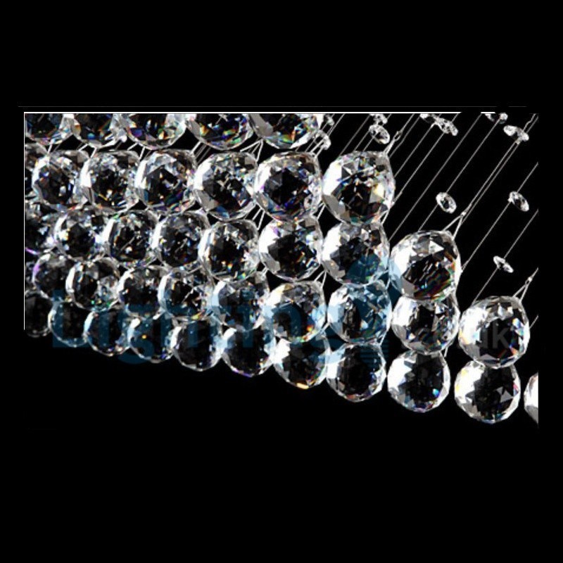 Moderní moderní lustr Závěsné svítidlo pro zapuštěnou montáž Crystal Rain Drop Light