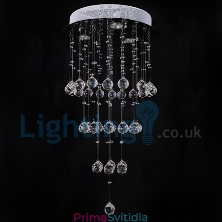 Moderní moderní lustr Závěsné svítidlo pro zapuštěnou montáž Crystal Rain Drop Light Moderní moderní lustr Závěsné svítidlo pro zapuštěnou montáž Crystal Rain Drop Light