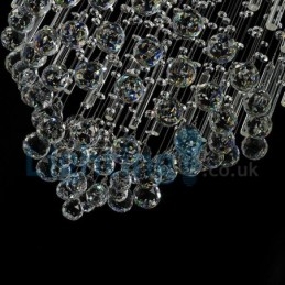 Moderní moderní lustr Závěsné svítidlo pro zapuštěnou montáž Crystal Rain Drop Light