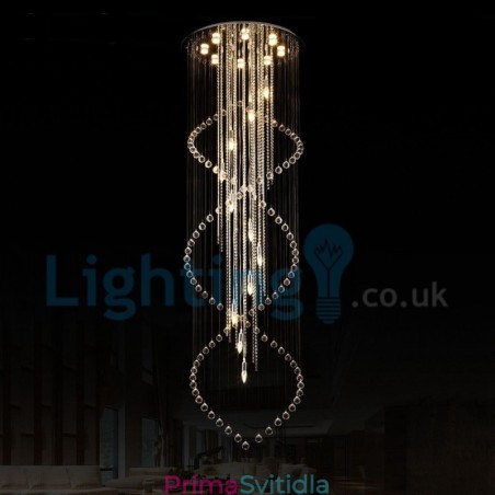 Moderní moderní lustr Závěsné svítidlo pro zapuštěnou montáž Crystal Rain Drop Light Moderní moderní lustr Závěsné svítidlo pro zapuštěnou montáž Crystal Rain Drop Light