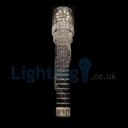 Moderní moderní lustr Závěsné svítidlo pro zapuštěnou montáž Crystal Rain Drop Light
