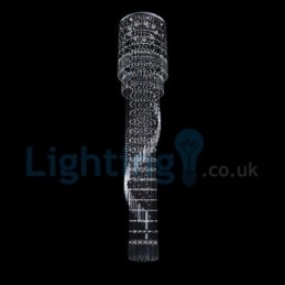 Moderní moderní lustr Závěsné svítidlo pro zapuštěnou montáž Crystal Rain Drop Light