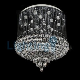 Moderní moderní lustr Závěsné svítidlo pro zapuštěnou montáž Crystal Rain Drop Light