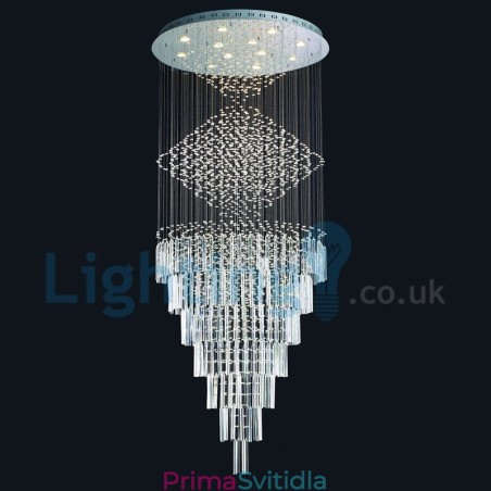 Moderní moderní lustr Závěsné svítidlo pro zapuštěnou montáž Crystal Rain Drop Light Moderní moderní lustr Závěsné svítidlo pro zapuštěnou montáž Crystal Rain Drop Light