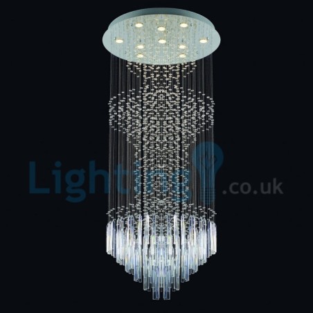 Moderní moderní lustr Závěsné svítidlo pro zapuštěnou montáž Crystal Rain Drop Light Moderní moderní lustr Závěsné svítidlo pro zapuštěnou montáž Crystal Rain Drop Light