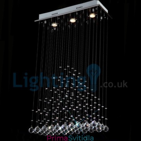 Moderní moderní lustr Závěsné svítidlo pro zapuštěnou montáž Crystal Rain Drop Light Moderní moderní lustr Závěsné svítidlo pro zapuštěnou montáž Crystal Rain Drop Light