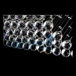 Moderní moderní lustr Závěsné svítidlo pro zapuštěnou montáž Crystal Rain Drop Light