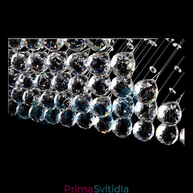 Moderní moderní lustr Závěsné svítidlo pro zapuštěnou montáž Crystal Rain Drop Light
