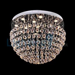 Moderní moderní lustr Závěsné svítidlo pro zapuštěnou montáž Crystal Rain Drop Light