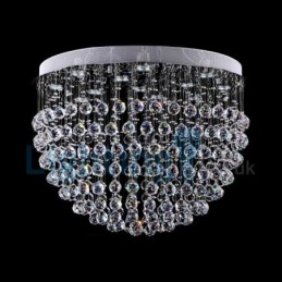 Moderní moderní lustr Závěsné svítidlo pro zapuštěnou montáž Crystal Rain Drop Light