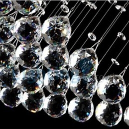 Moderní moderní lustr Závěsné svítidlo pro zapuštěnou montáž Crystal Rain Drop Light
