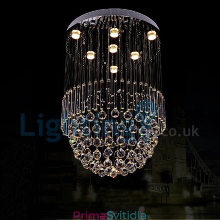 Moderní moderní lustr Závěsné svítidlo pro zapuštěnou montáž Crystal Rain Drop Light Moderní moderní lustr Závěsné svítidlo pro zapuštěnou montáž Crystal Rain Drop Light