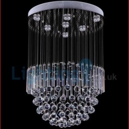 Moderní moderní lustr Závěsné svítidlo pro zapuštěnou montáž Crystal Rain Drop Light