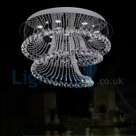 Moderní moderní lustr Závěsné svítidlo pro zapuštěnou montáž Crystal Rain Drop Light Moderní moderní lustr Závěsné svítidlo pro zapuštěnou montáž Crystal Rain Drop Light