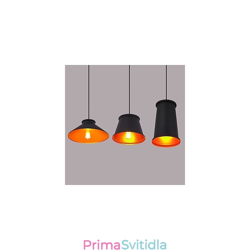 Lustr Mini styl moderní současné kovové 3 světelné závěsné světlo