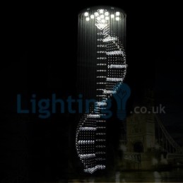 Moderní moderní lustr Závěsné svítidlo pro zapuštěnou montáž Crystal Rain Drop Light