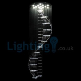 Moderní moderní lustr Závěsné svítidlo pro zapuštěnou montáž Crystal Rain Drop Light