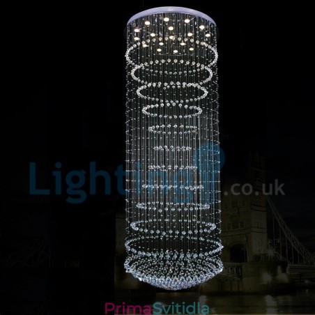Moderní moderní lustr Závěsné svítidlo pro zapuštěnou montáž Crystal Rain Drop Light Moderní moderní lustr Závěsné svítidlo pro zapuštěnou montáž Crystal Rain Drop Light
