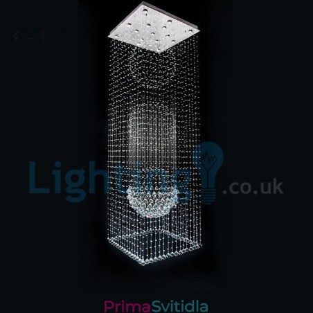 Moderní moderní lustr Závěsné svítidlo pro zapuštěnou montáž Crystal Rain Drop Light Moderní moderní lustr Závěsné svítidlo pro zapuštěnou montáž Crystal Rain Drop Light
