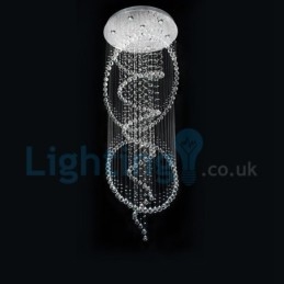 Moderní moderní lustr Závěsné svítidlo pro zapuštěnou montáž Crystal Rain Drop Light