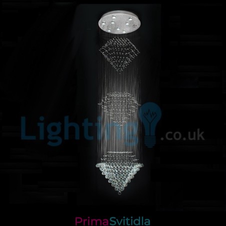 Moderní moderní lustr Závěsné svítidlo pro zapuštěnou montáž Crystal Rain Drop Light Moderní moderní lustr Závěsné svítidlo pro zapuštěnou montáž Crystal Rain Drop Light